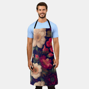 Tablier Papier peint à motifs floraux