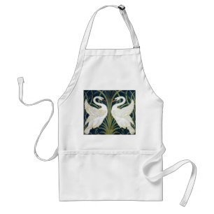 Tablier Papier peint Swan and Rush et Iris Apron