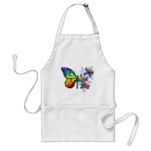 Tablier Papillon arc-en-ciel