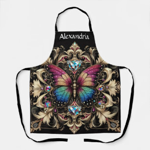 Tablier Papillon Arc-en-ciel Art Déco