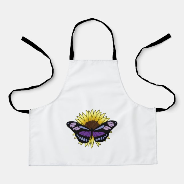 Tablier Papillon au tournesol (Recto)