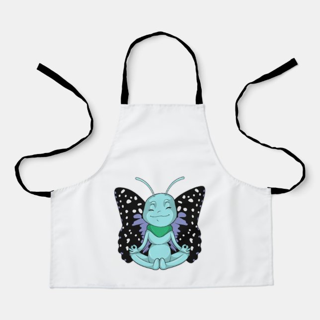 Tablier Papillon au Yoga Stretching Legs (Recto)