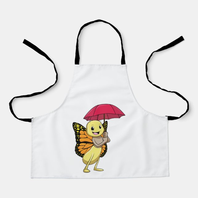 Tablier Papillon avec parapluie (Recto)