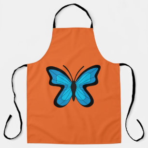 Tablier Papillon bleu