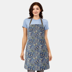 Tablier Papillon bleu lunaire