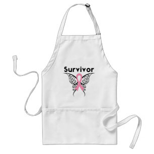 Tablier Papillon de tribal de survivant de cancer du sein