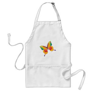 Tablier Papillon peint