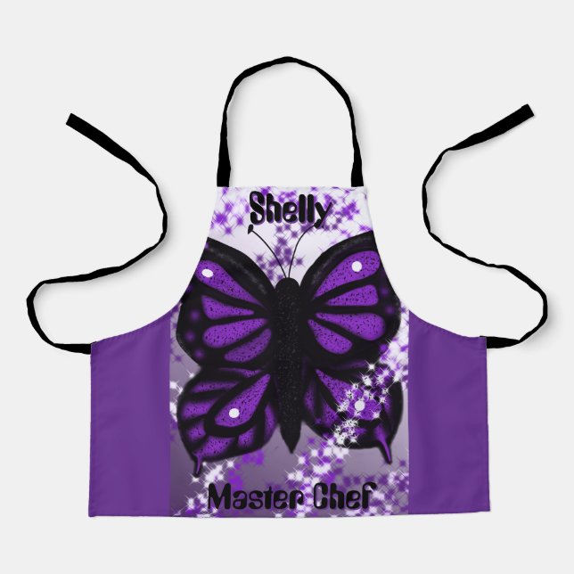 Tablier Papillon pourpre Apron de l'enfant (Recto)
