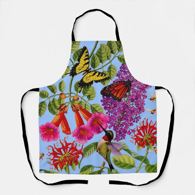 Tablier papillons de la vigne de trompette empreinte de co (Recto)