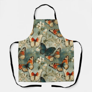 Tablier Papillons et fleurs Vintages colorés (5)