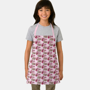 Tablier Papillons Unicorne Et Fleurs