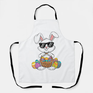 Tablier Pâques Garçons Filles Enfants Tout-Petit Lapin de
