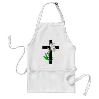 Tablier Pâques Lys et Croix