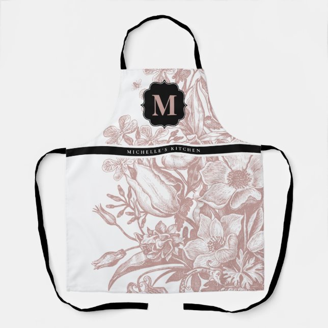 Tablier Parc floral monogramme (Recto)