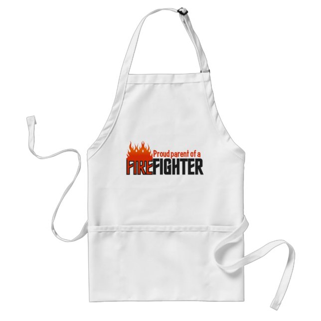 Tablier parent pompier - choisir style et couleur (Devant)
