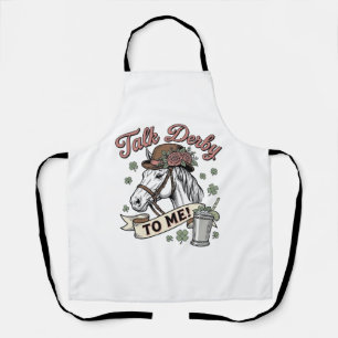 Tablier Parle Derby à Moi Cheval Mint Julep Vintage Chemis