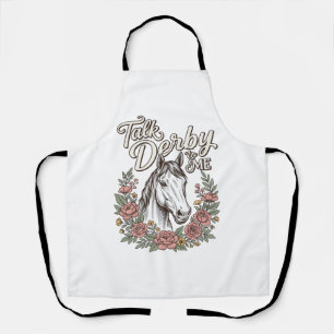 Tablier Parle Derby à Moi Fleur Cheval Vintage Chemise_1