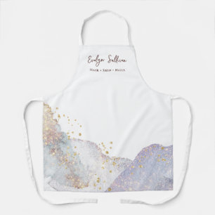 Tablier Parties scintillant aquarelle formes apron