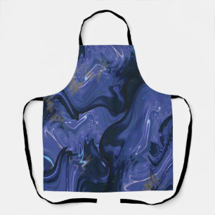 Tablier Parties scintillant bleue Galaxy Swirl Abstrait Mo