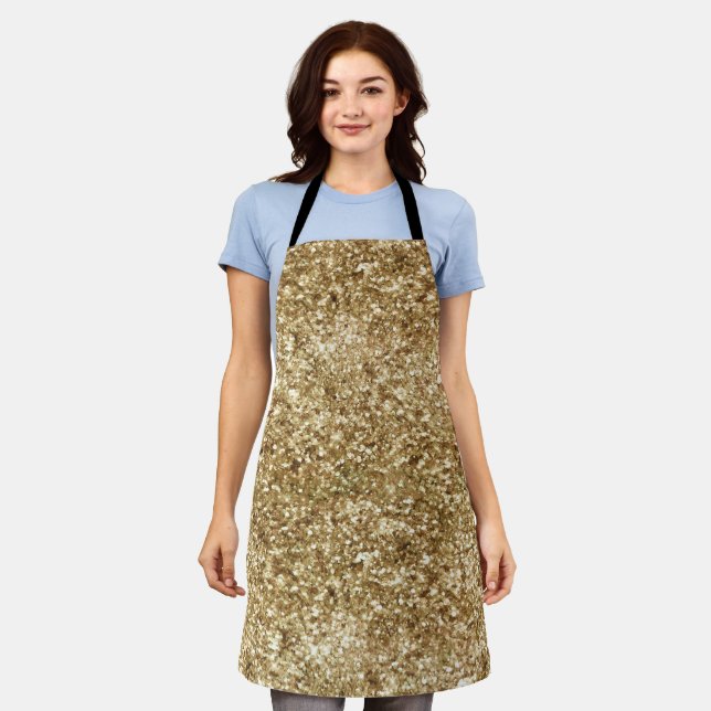 Tablier Parties scintillant Gold Confetti (Porté)