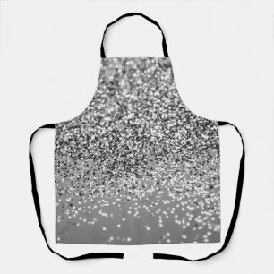 Tablier Parties scintillant gris argent #5 (Parties scinti