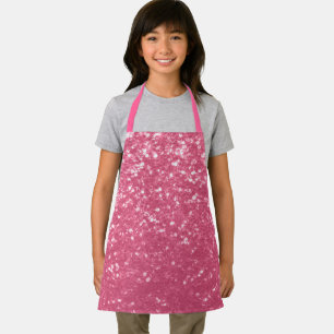 Tablier Parties scintillant rose rose pâle