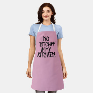 TABLIER PAS DE BITCHIN' MON CUISINE RETRO PINK CUISINE APR