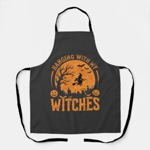 Tablier Passer l'Halloween avec mes sorcières (3)