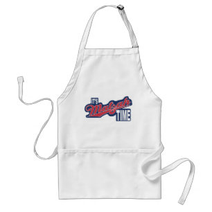 Tablier Passover "C'est l'heure de MATZAH !" Apron blanc s