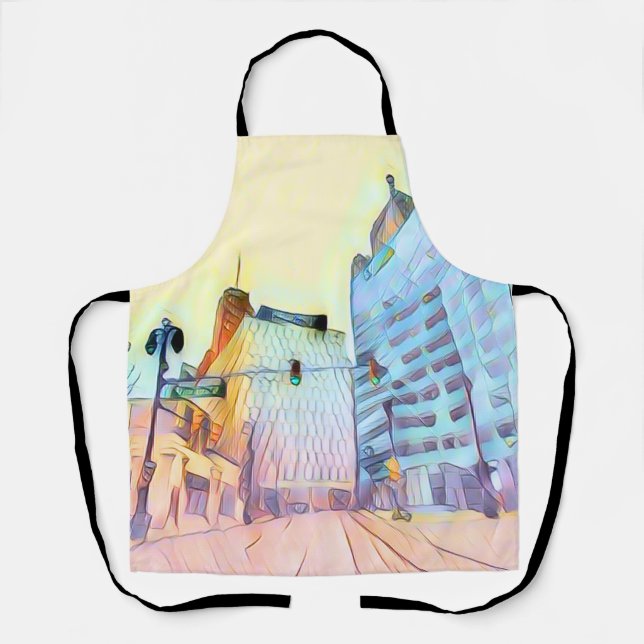 Tablier Pastel Cityscape Apron (Recto)