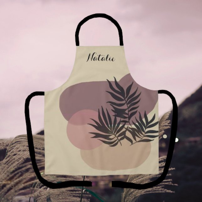 Tablier Pastel doux Abstrait Tan Tropical Apron (Créateur téléchargé)