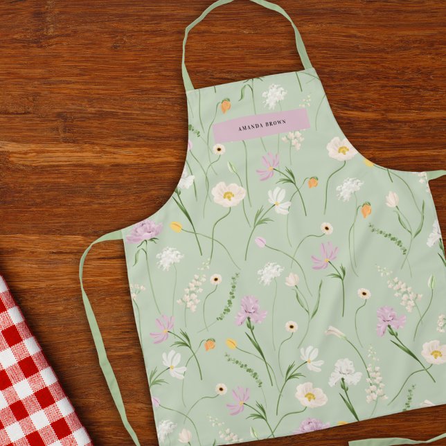 Tablier Pastel Grace Floral Elégance tendance (Créateur téléchargé)