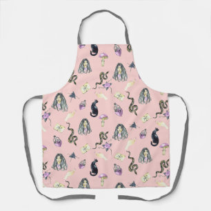 Tablier Pastel Histoire gothique Motif rose