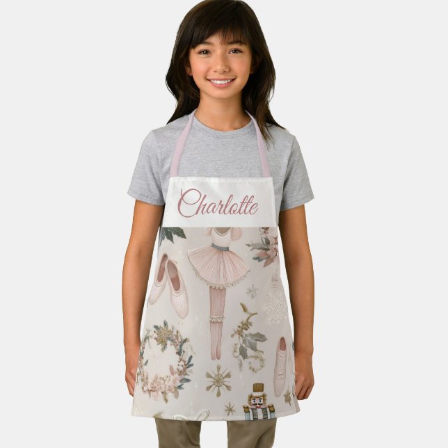 Tablier Pastel Nutcracker Ballet Personalized Kids Apron (Insitu)