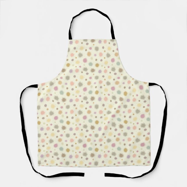 Tablier Pastel Party Pollen - motif sans soudure. (Recto)