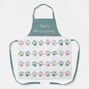 Tablier Pastel Pet Paws Apron personnalisé