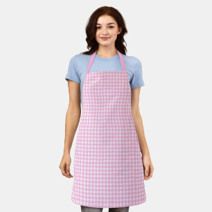 Tablier Pastel Pink En vichy Motif Apron