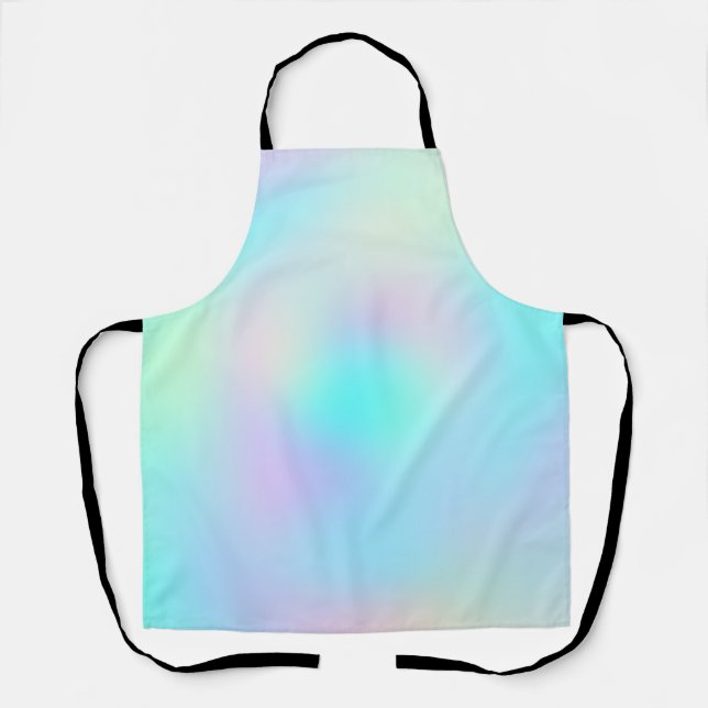 Tablier Pastel Rainbow Colonnes Abstrait Blur Gradient Omb (Recto)