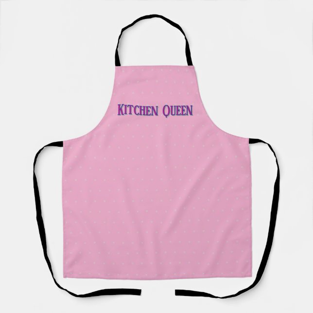 Tablier Pastel rose personnalisé - Texte personnalisé (Recto)