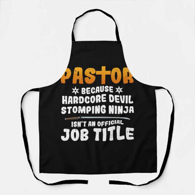 Tablier Pasteur parce que Hardcore Devil Stomping Ninja n' (Recto)