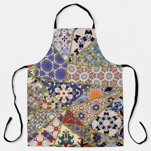 Tablier patchwork de carreaux d'origine espagnole Abstrait