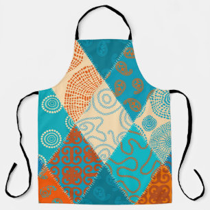 Tablier Patchwork indien design vintage sans soudure.