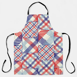 Tablier Patchwork Plaid Classique : Motif Carré