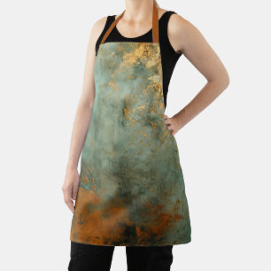 Tablier Patina de cuivre métallique rustique