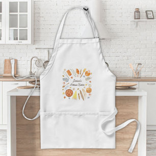 Tablier Pâtisserie Boulangerie sur mesure à l'aquarelle