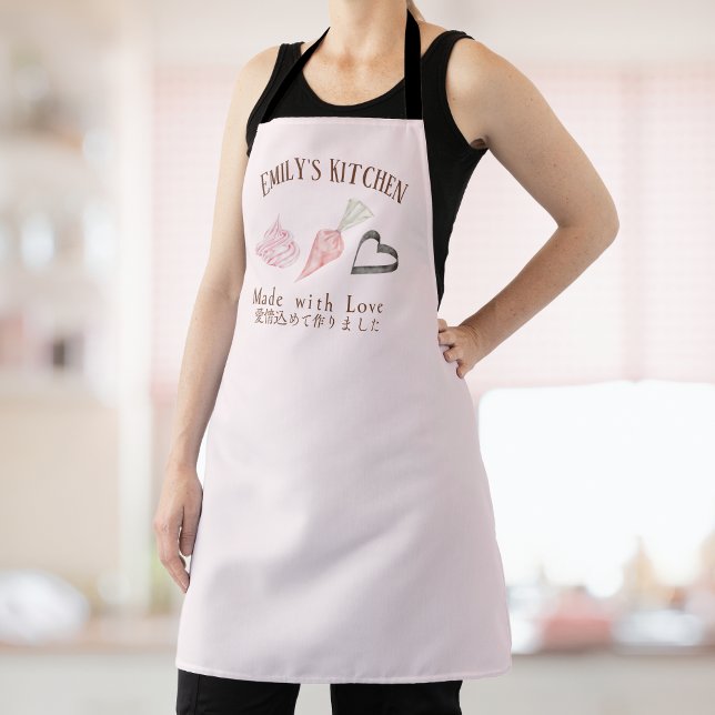 Tablier Pâtisserie Chef Cuisine Ustensile Pink Sac de tuya (Créateur téléchargé)