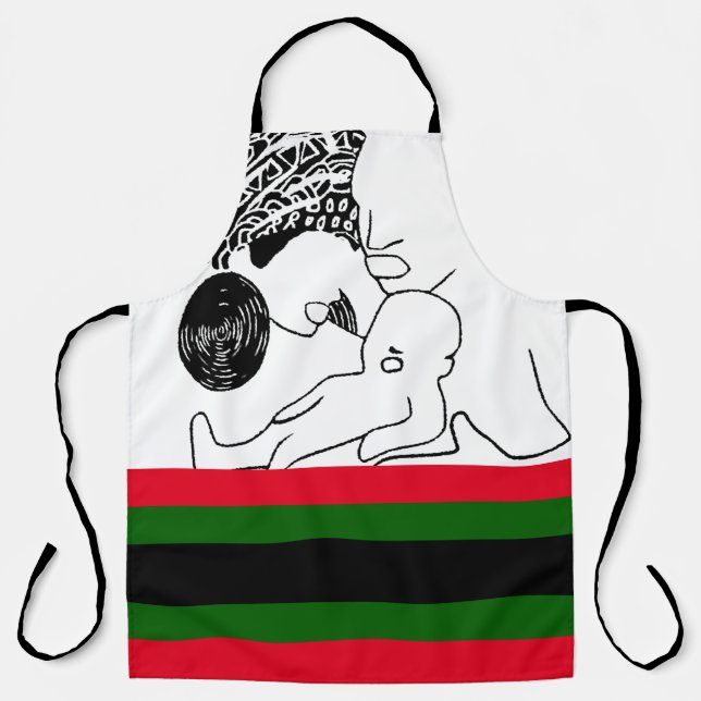 Tablier Patrimoine AFRICAIN Black Love Famille noire (Recto)