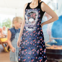 Patriotique All American Mama Messy Bun