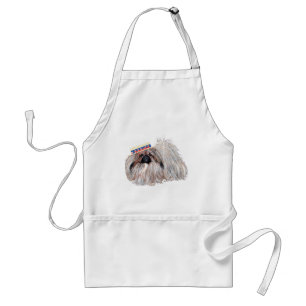 Tablier Patriotique Pekingese Cookout APRON