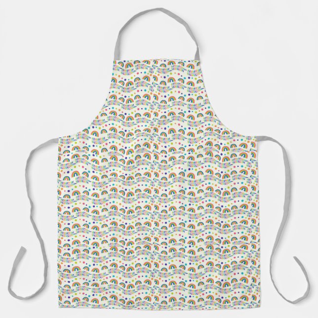 Tablier Patterned apron featuring colorful repeating  (Recto)